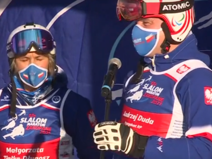 Andrzej Duda na zawodach narciarskich w Zakopanem. Cel jest szczytny!